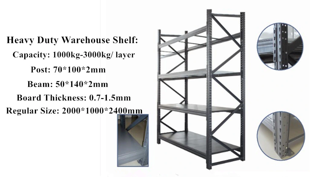 Heavy Duty Warehouse Storage Double Deep Pallet Rack