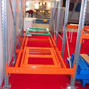 Push Back Pallet Racking for Warehouse Storage