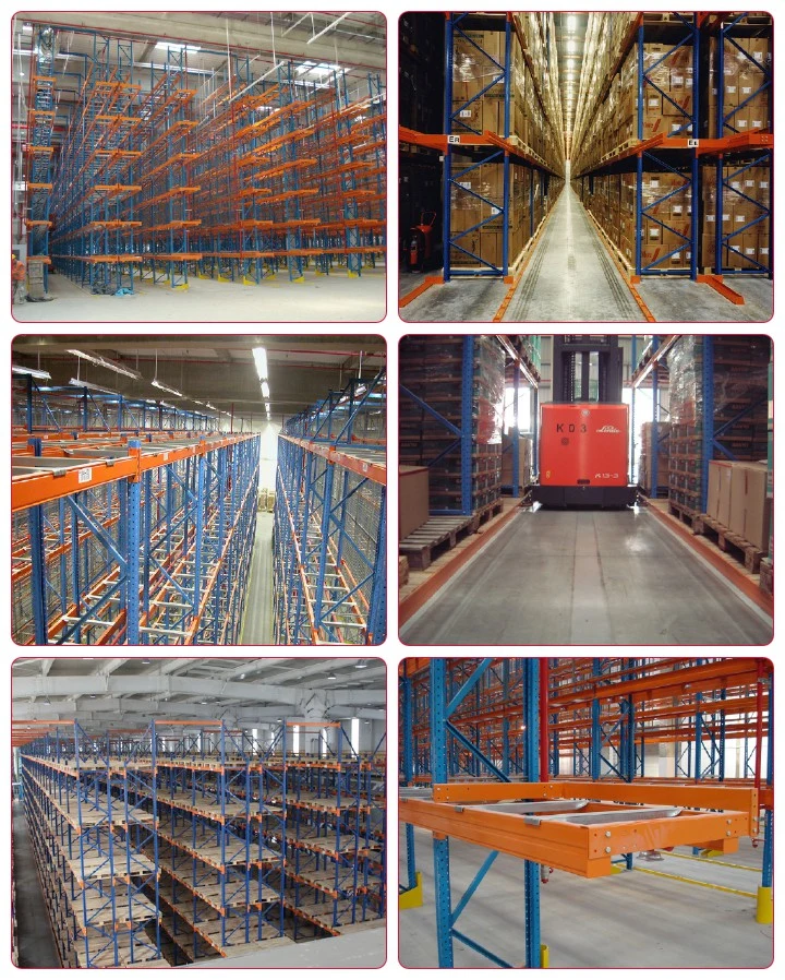 Vna Pallet Racking for Narrow Aisle Storage with Floor Rails