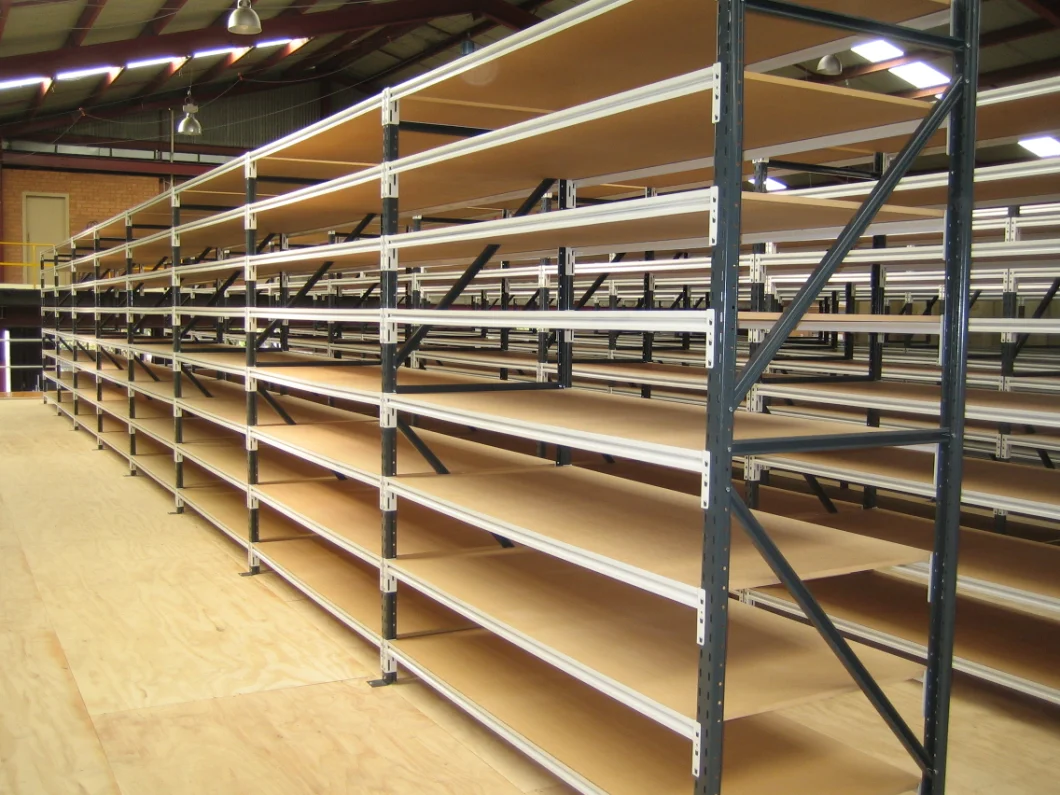 Factory Warehouse Metal Longspan Shelving Industrial Storage Medium Duty Racking Steel Shelf