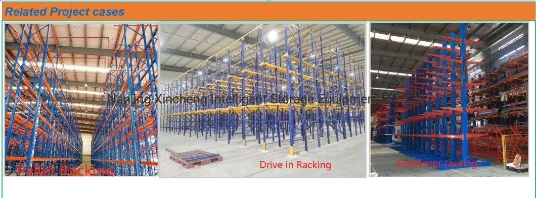 Long Span Double Deep Heavy Duty Warehouse Storage Rack High Bay Upright Pallet Racking