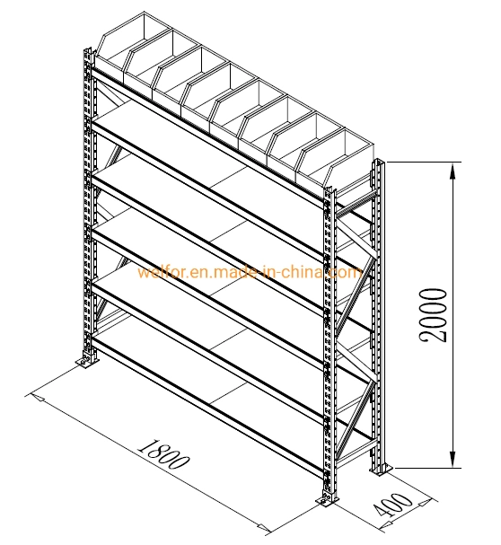 Customization Steel Layer Board Shelves Medium Duty Shelving Longspan Warehouse Rack