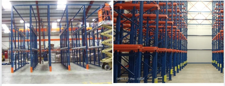 Industrial Double Deep Upright Beam Shelves Vna Selective Heavy Duty CE Approved Warehouse Drive in Storage Rack