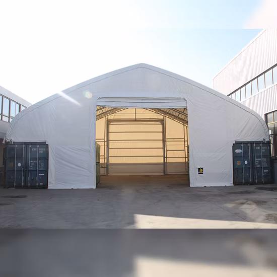 C5040sp 倉庫保管テント用ダブルトラスアーチコンテナシェルター